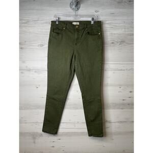 Gap 1969 True Skinny Jeans Womens 12 Long Green Sculpt Stretch Holly 613 Pants